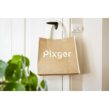 Logo trade promotional gift photo of: Gerona Jute Shopper bag