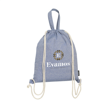 Logo trade promotional items image of: GRS Recycled Cotton PromoBag Plus (180 g/m²) backpack