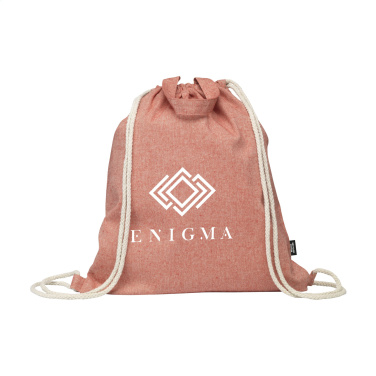 Logo trade promotional products image of: GRS Recycled Cotton PromoBag Plus (180 g/m²) backpack