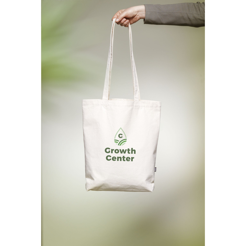 Logotrade corporate gift image of: GRS Recycled Canvas Bag Natural (260 g/m²)