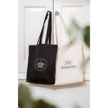 Logo trade promotional giveaway photo of: GRS Recycled Canvas Bag Natural (260 g/m²)