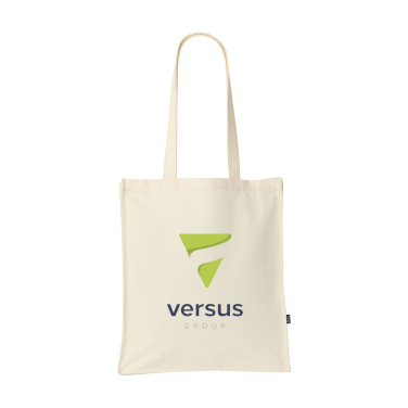 Logo trade promotional gifts image of: Solid Bag GRS Recycled Canvas (340 g/m²)