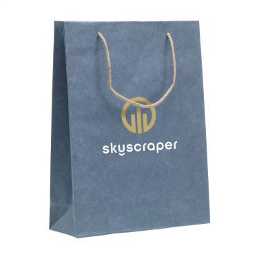 Logotrade promotional item image of: Leaf It Bag recycled with jeans fibres (180 g/m²) L