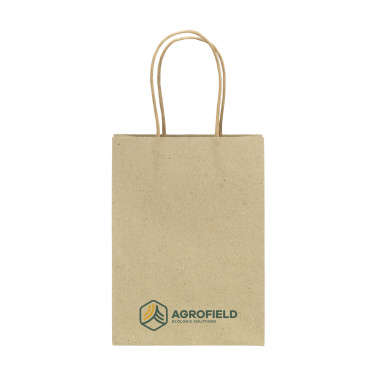 Logotrade corporate gift picture of: Leaf It Bag recycled grass paper (120 g/m²) S