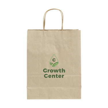 Logotrade promotional product picture of: Leaf It Bag recycled grass paper (90 g/m²) S