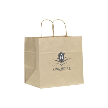 Logo trade promotional merchandise photo of: Leaf It Bag recycled grass paper (90 g/m²) L