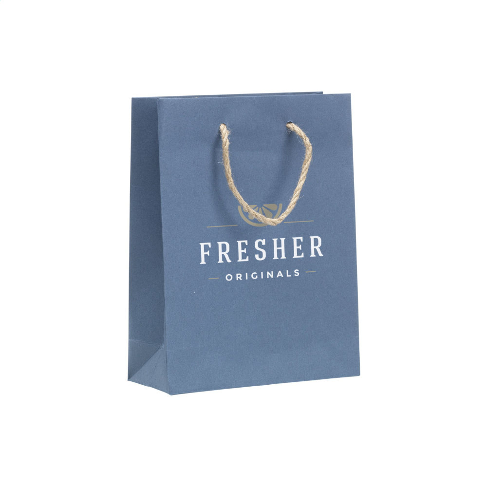 Logo trade advertising products image of: Leaf It Bag recycled with jeans fibres (180 g/m²) S