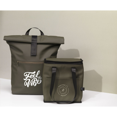 Logo trade corporate gift photo of: Lennon Recycled PU Cooler Bag