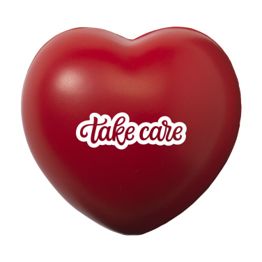 Logo trade promotional giveaways image of: Anti Stress Heart stress ball