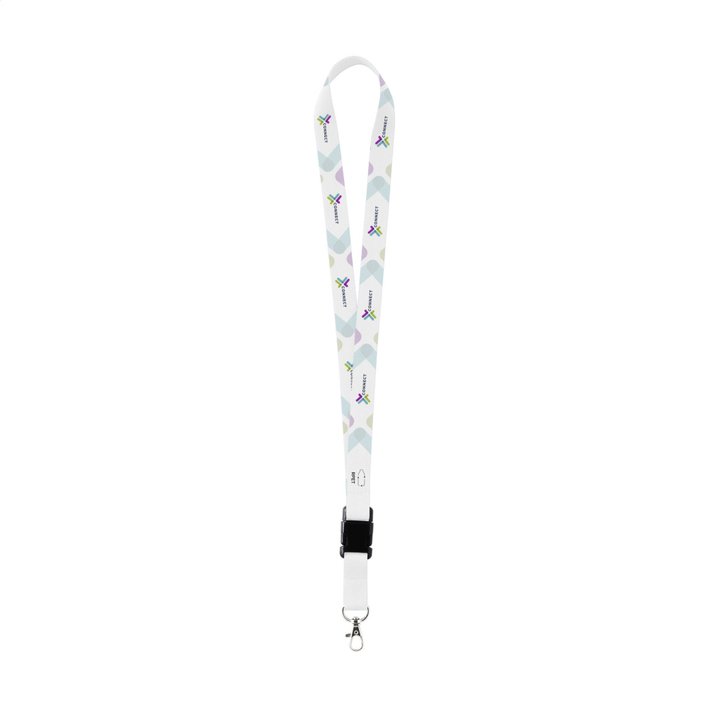 Logotrade promotional products photo of: Lanyard Sublimation Buckle RPET 2 cm keycord