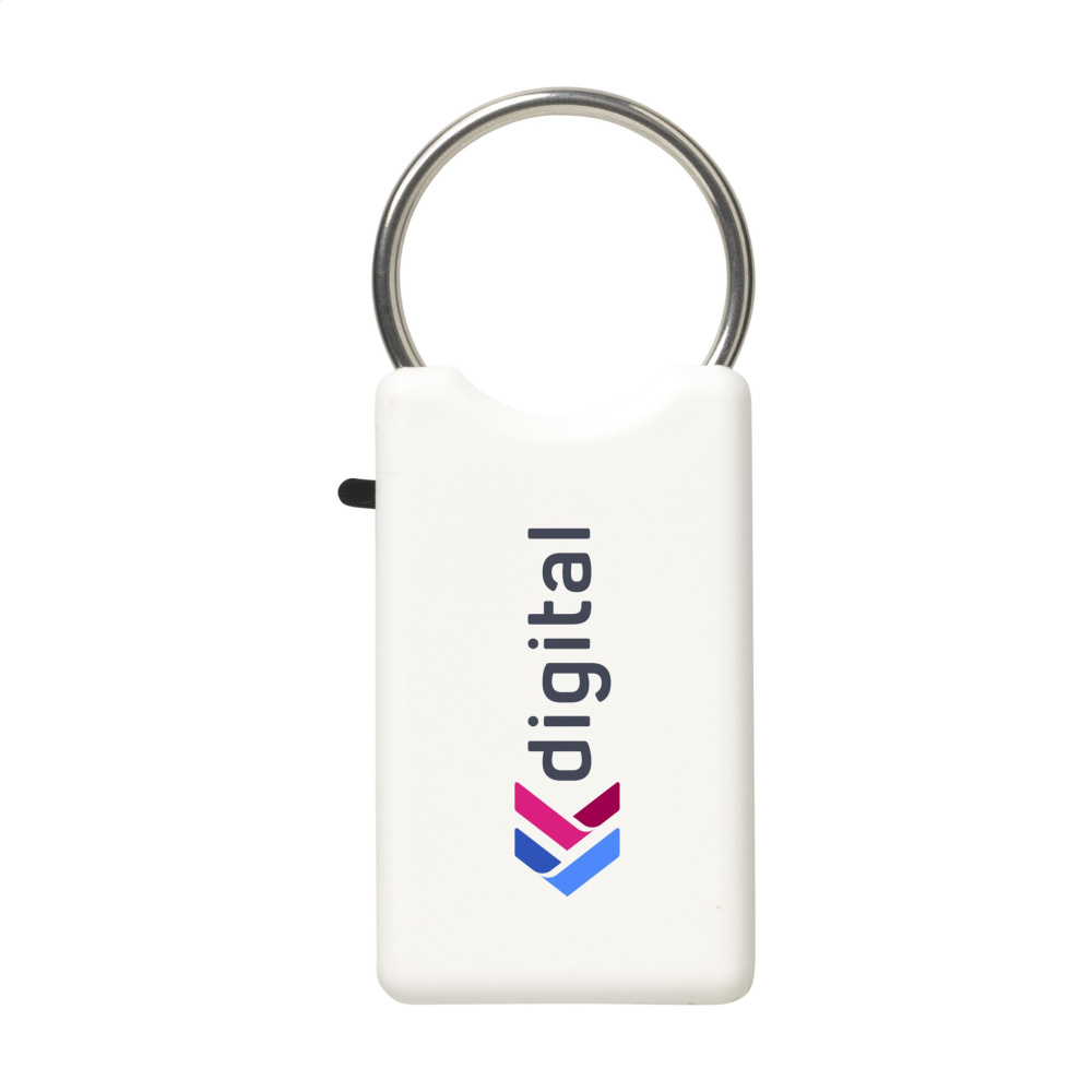 Logo trade promotional products image of: Safe GRS Recycled Key Ring