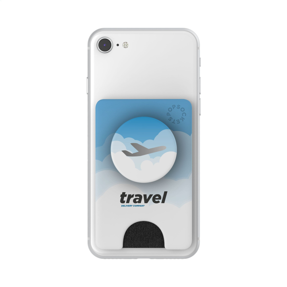 Logotrade promotional product picture of: PopSockets® PopWallet+ card holder with PopGrip