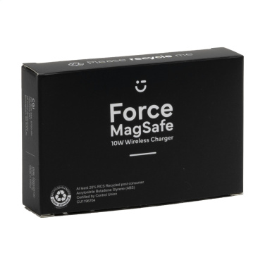 Logo trade corporate gifts image of: Force MagSafe 10W Recycled Wireless Charger