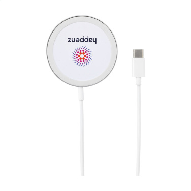 Logo trade promotional merchandise picture of: Force MagSafe 10W Recycled Wireless Charger