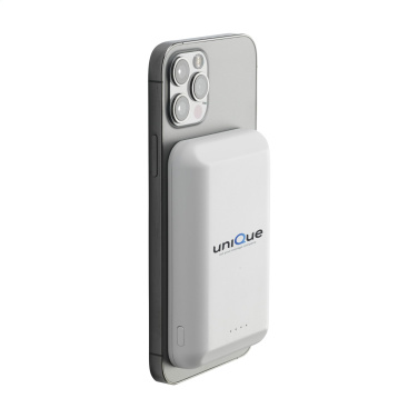 Logotrade promotional products photo of: Force Magnetic RCS Recycled Wireless Powerbank 5000