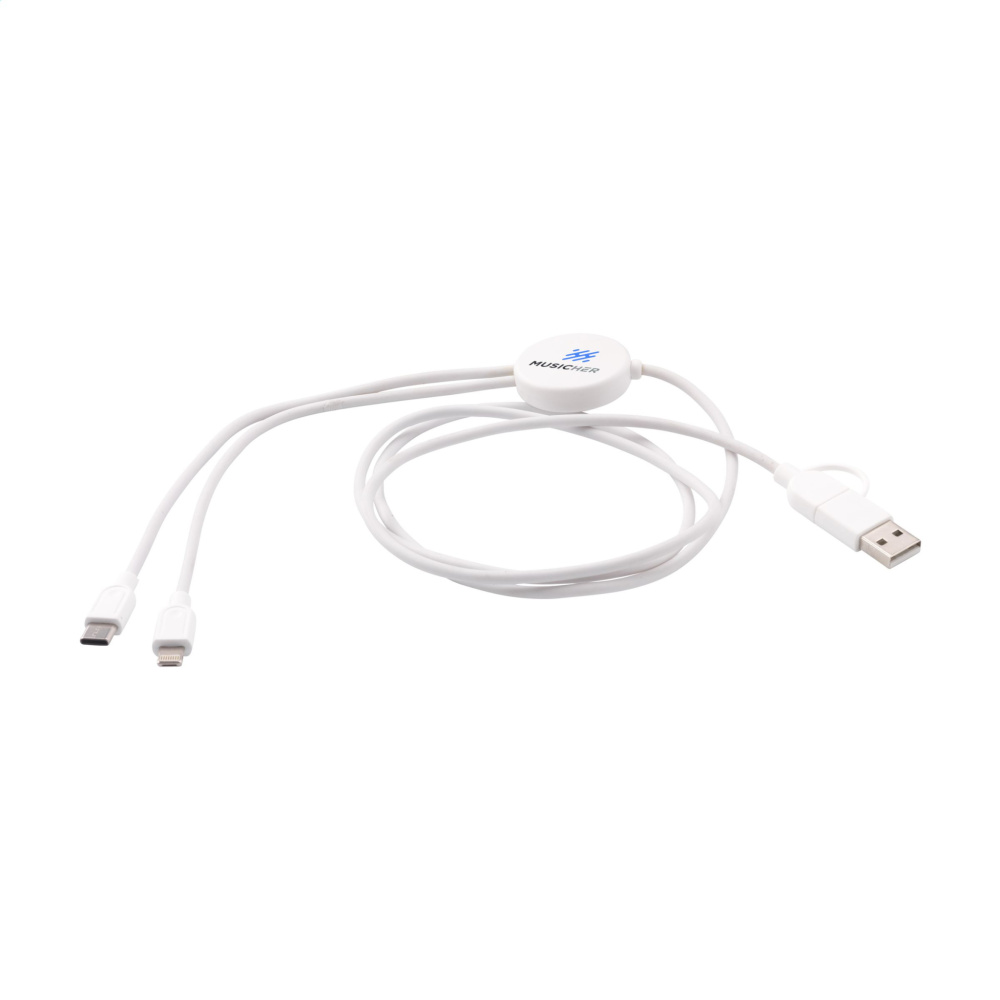 Logotrade advertising products photo of: Charging Cable RCS Recycled ABS-TPE