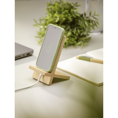 Logo trade advertising products picture of: Miyo Bamboo Phone Stand