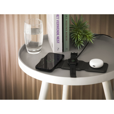 Logo trade promotional products image of: TriCharge RCS  Recycled PU Wireless Charger