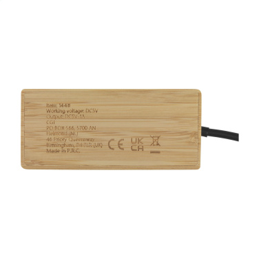 Logotrade business gift image of: Fyra Bamboo Hub