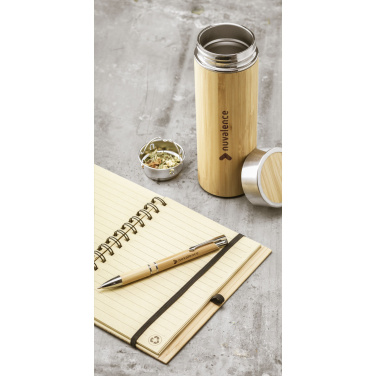 Logotrade promotional merchandise picture of: Osaka 360 ml bamboo thermo bottle/thermo cup