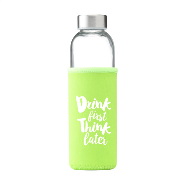 Logo trade promotional giveaways image of: Senga Glass 500 ml drinking bottle