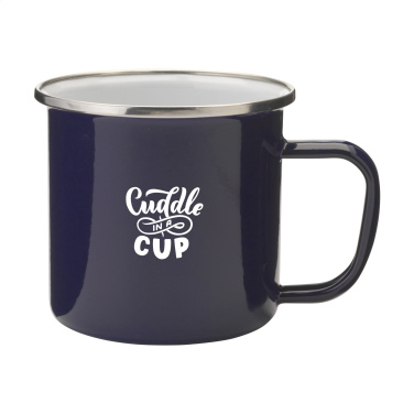 Logotrade promotional product picture of: Retro Silver Enamel Mug 350 ml