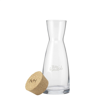 Logo trade promotional item photo of: Ypsilon Carafe 1 L with a cork cap