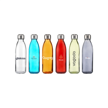 Logo trade promotional giveaway photo of: Topflask Glass 650 ml drinking bottle