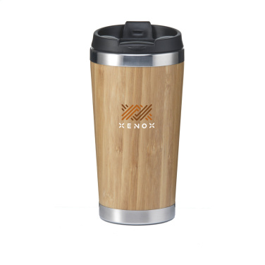 Logotrade advertising products photo of: Tokyo 450 ml bamboo thermo cup