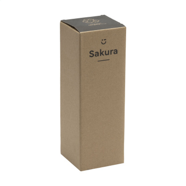 Logo trade advertising products image of: Sakura 360 ml bamboo thermo bottle/thermo cup