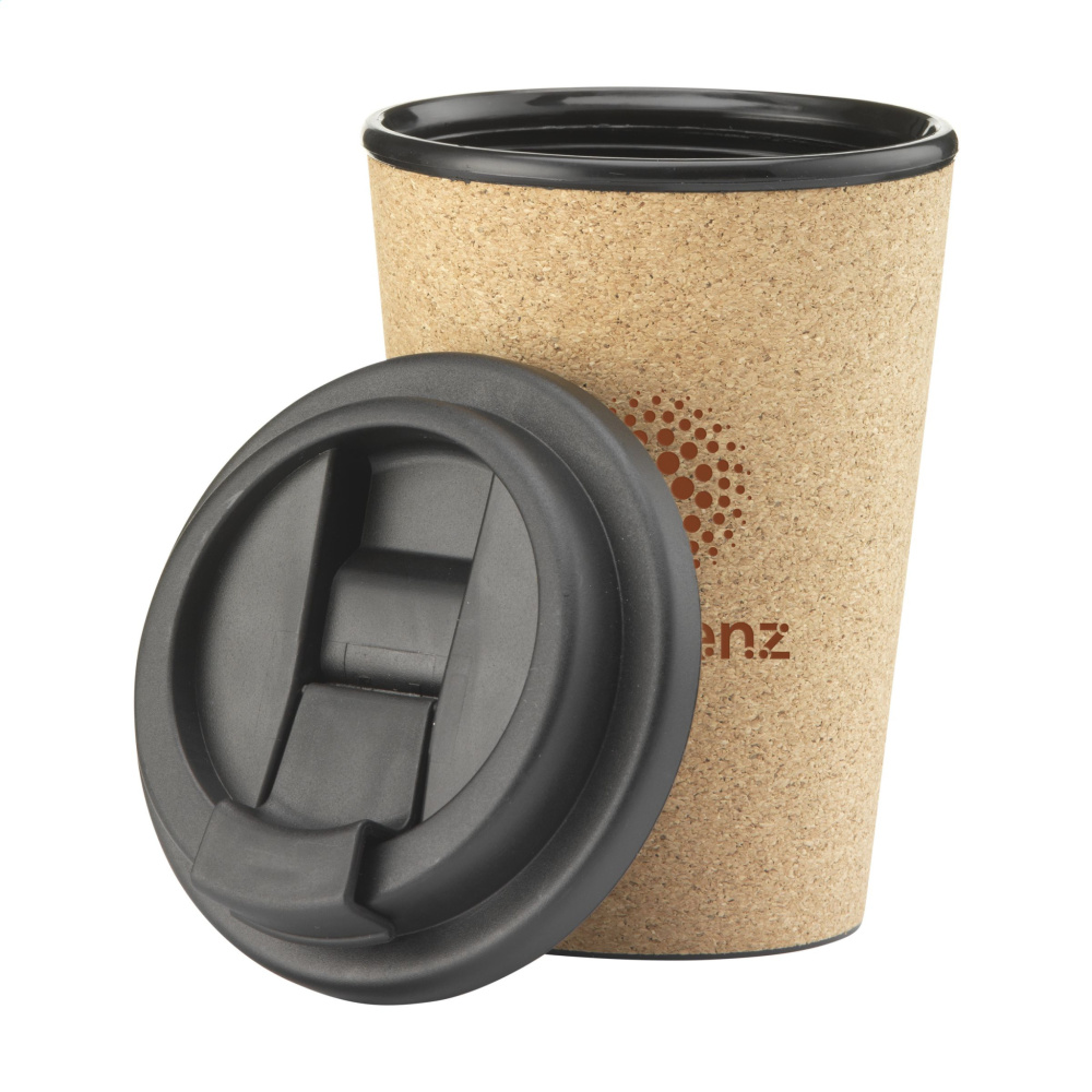 Logo trade business gifts image of: Attea Cork 350 ml coffee cup