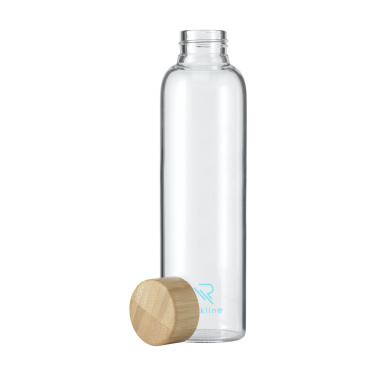 Logo trade promotional products image of: Senga Glass Bamboo 500 ml drinking bottle