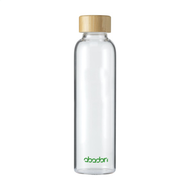 Logo trade advertising products image of: Senga Glass Bamboo 500 ml drinking bottle