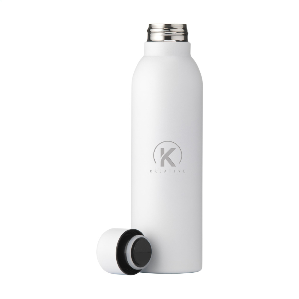 Logotrade advertising product picture of: Helios RCS Recycled Steel Bottle 470 ml