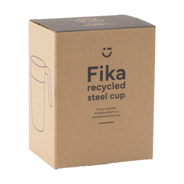 Logo trade corporate gifts image of: Fika RCS Recycled Steel Cup 400 ml thermo cup