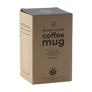 Logo trade promotional items image of: Re-Steel RCS Recycled Coffee Mug 380 ml thermo cup