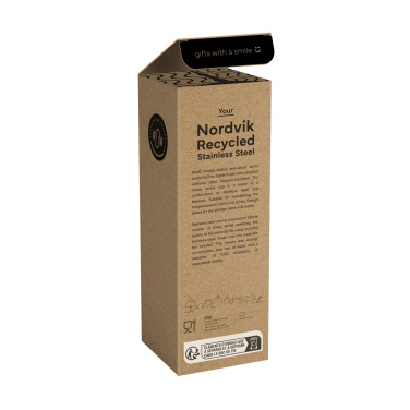 Logo trade promotional item photo of: Nordvik RCS Recycled Steel 500 ml drinking bottle