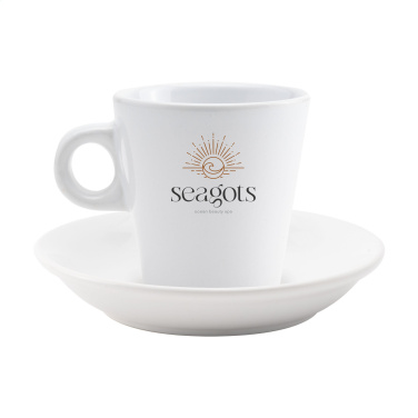 Logo trade business gift photo of: Burano 200 ml mug and saucer