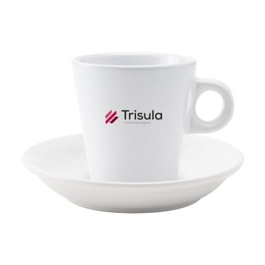 Logo trade business gifts image of: Burano 200 ml mug and saucer