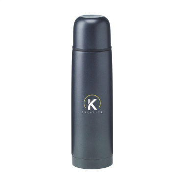 Logo trade business gift photo of: Frosted Bottle RCS Recycled Steel 500 ml thermo bottle