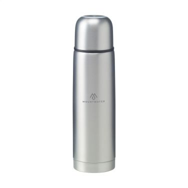 Logo trade promotional gifts image of: Frosted Bottle RCS Recycled Steel 500 ml thermo bottle