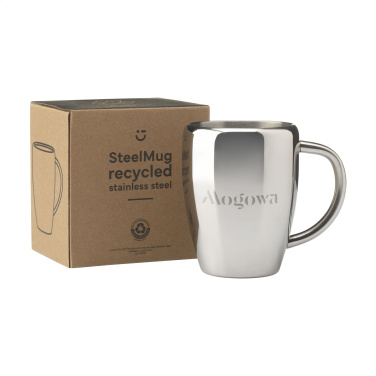 Logo trade corporate gifts image of: SteelMug RCS Recycled Steel 220 ml