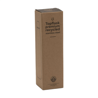 Logo trade promotional item photo of: Topflask Premium RCS Recycled Steel drinking bottle