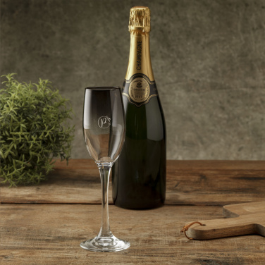 Logo trade corporate gift photo of: Smokey Champagne glass 180 ml