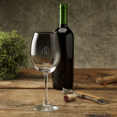 Logo trade promotional merchandise image of: Smokey Wine Glass 465 ml