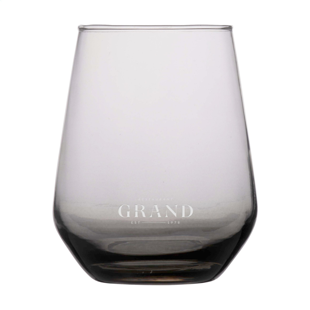 Logo trade promotional gifts picture of: Smokey Water Glass 450 ml