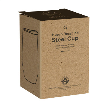 Logo trade advertising product photo of: Huevo RCS Recycled Steel Cup 350 ml thermo cup