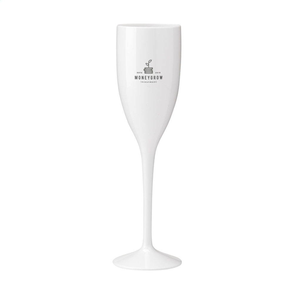 Logo trade promotional items image of: Lunaire Reusable Champagne Glass 150 ml