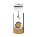 USB Twist Bamboo from stock 4 GB, bamboo