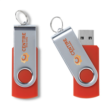 Logo trade business gifts image of: USB Twist from stock 8 GB